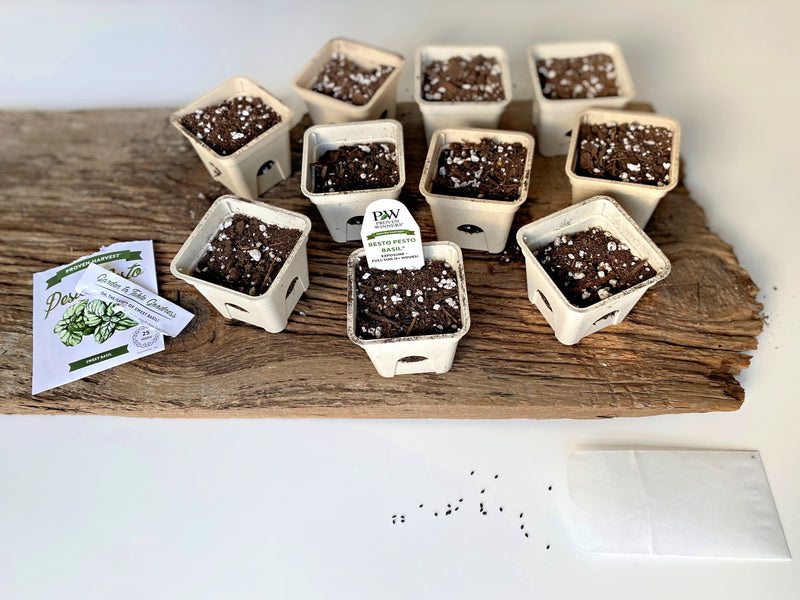 Seed-Starting Eco-Pots & Proven Harvest® Tasty Marinara Seeds Collection